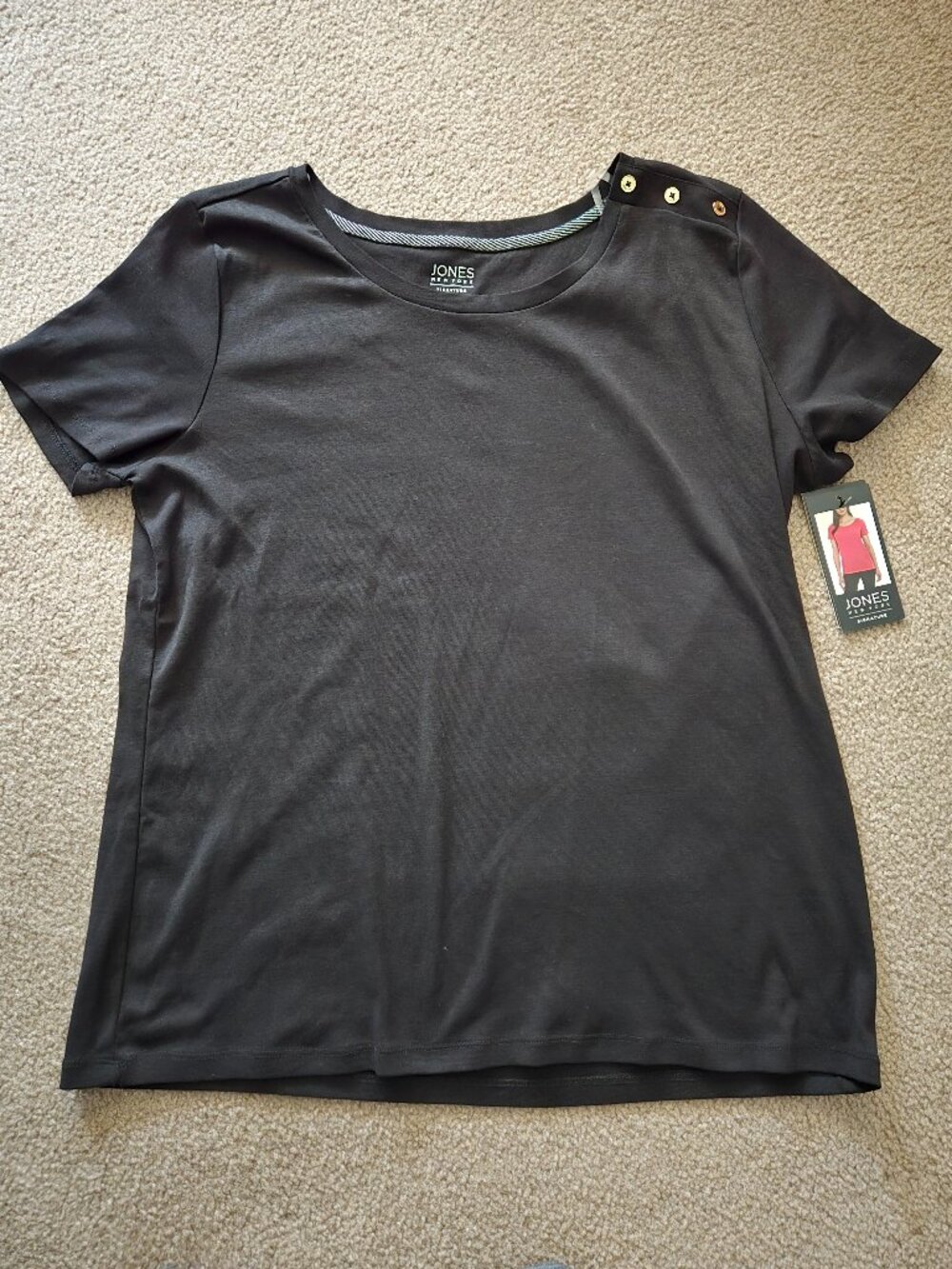 Jones New York T-shirt Black XXL
